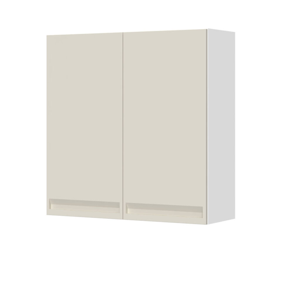 Kuhinjska zgornja viseča omarica z dvojnimi vrati Integra V9-90-2K/7, 90 cm, višina 91 cm, korpus Bela, fronta Pepper White