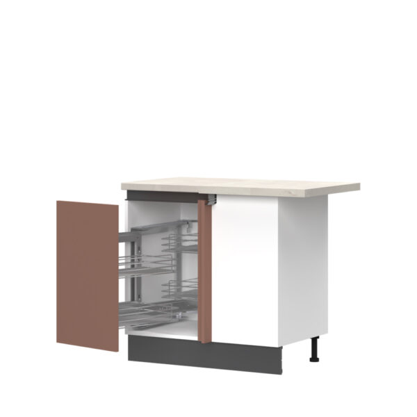 Kuhinjski kutni donji element s mehanizmom Magic Corner, lijevo otvaranje Intempo R-UG-1KMCL/6, 109 cm
