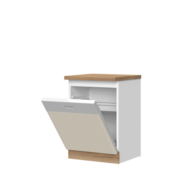 Fronta za vgradni pomivalni stroj, delno integriran, Modern K60D/3, 60 cm, korpus null, fronta Vanilija mat