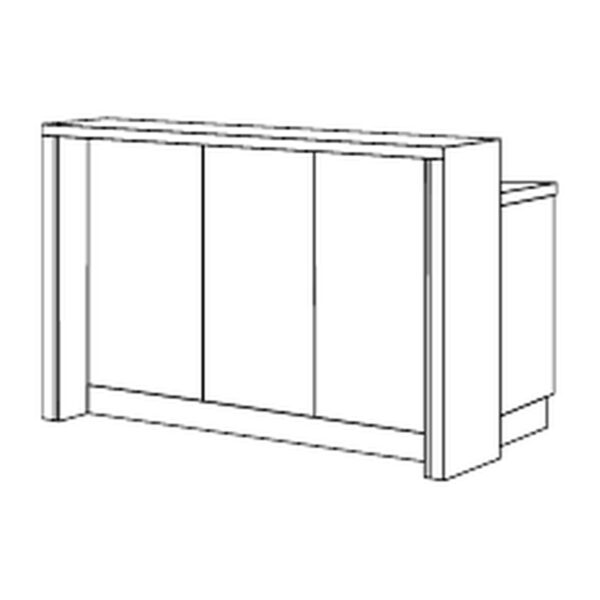Šank Modern PULT-135/3, 143 cm