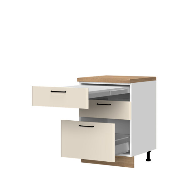 Kuhinjski donji element s ladicama i izvlačnim stolom Modern R-60-3FMS/3, 60 cm