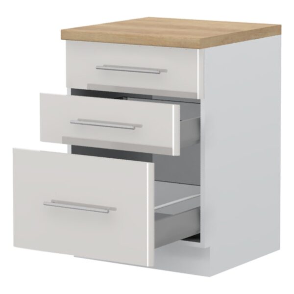 Donji kuhinjski element - ladičar Modern R-60-3MBOX/3, tri metal box ladice, VIŠE BOJA
