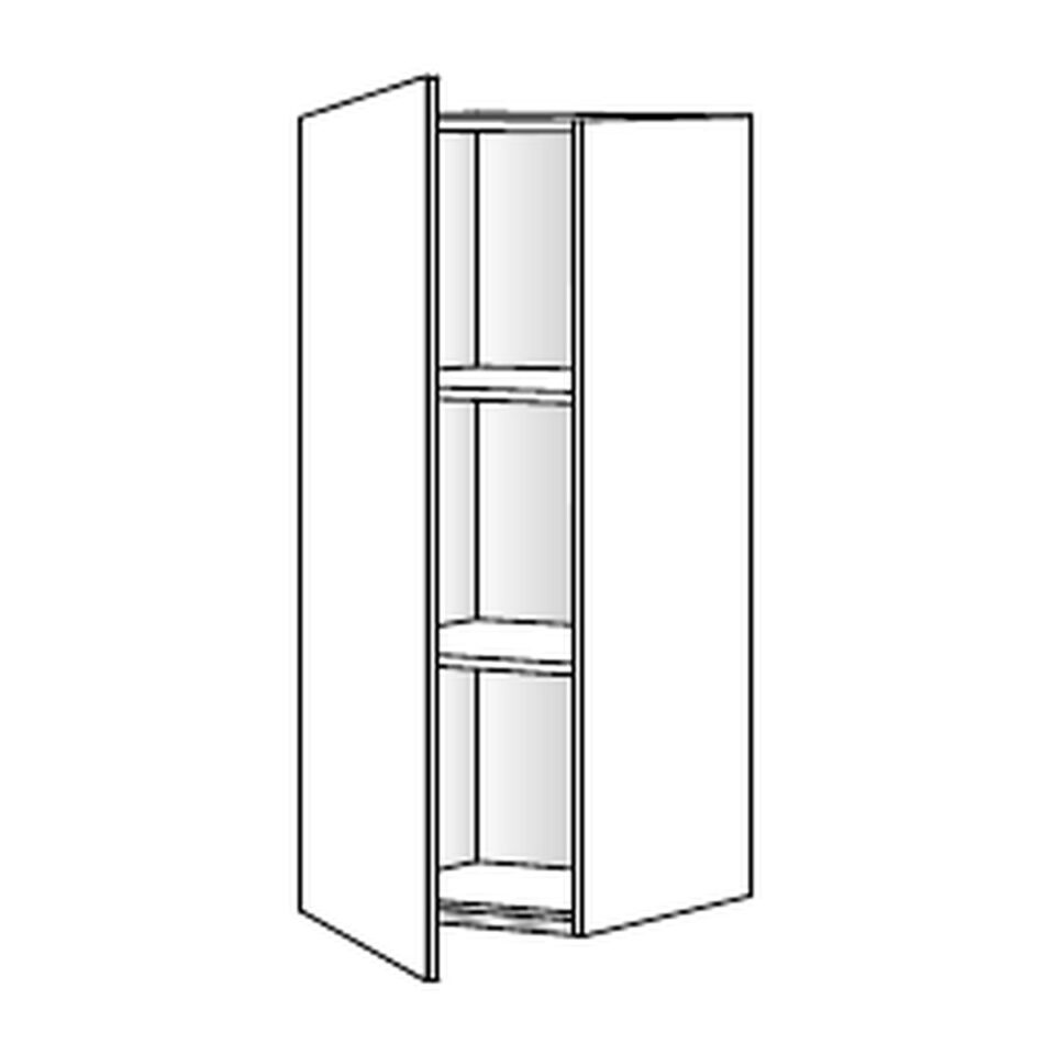 Kuhinjska zgornja viseča omarica z enimi vrati Modern V7-45-1K/3, 45 cm, višina 72 cm, tehnična skica iz kataloga Jela