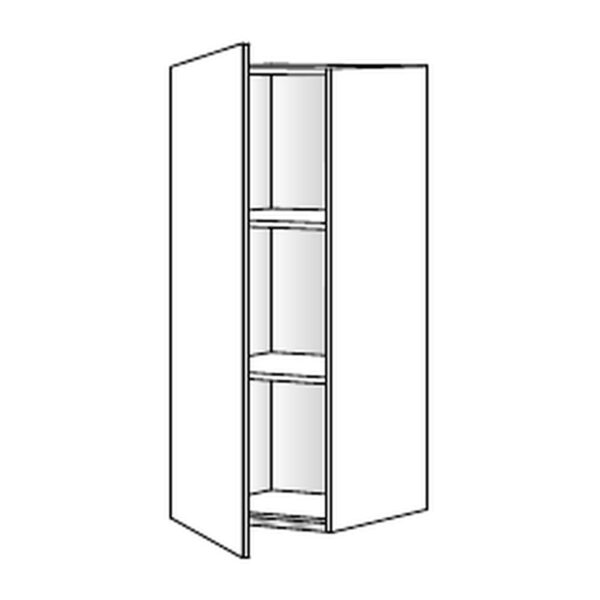Kuhinjska zgornja viseča omarica z enimi vrati Modern V7-60-1K/3, 60 cm, višina 72 cm, tehnična skica iz kataloga Jela
