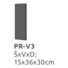 Tehnična skica: kuhinja Opera PR-V3, prilagodni element (blenda)