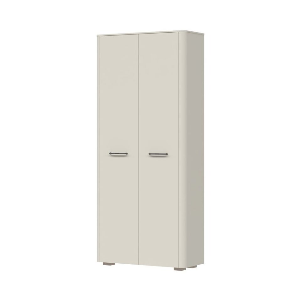 Garderobna omara AIR-V2, predsoba Milla Air, Pepper White in Furneo hrast