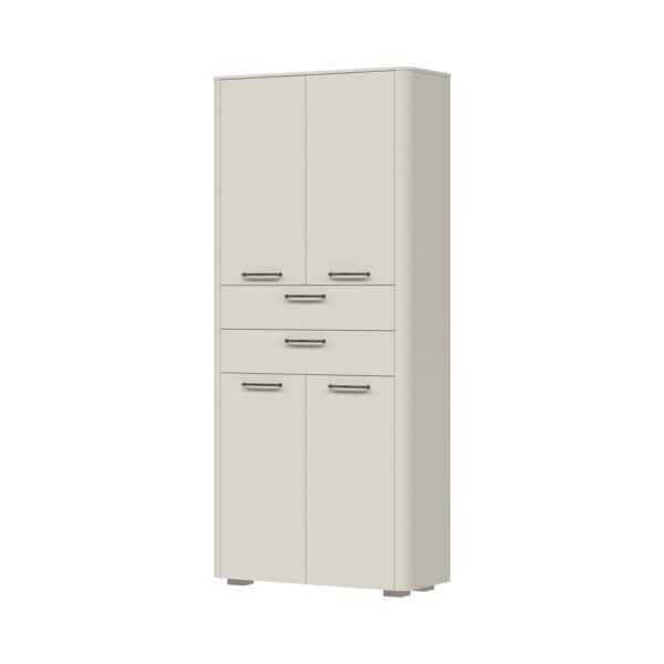 Garderobna omara AIR-V42, predsoba Milla Air, Pepper White in Furneo hrast
