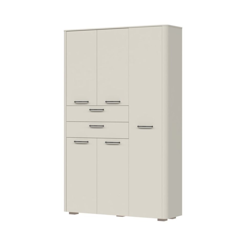 Garderobna omara AIR-V52, predsoba Milla Air, Pepper White in Furneo hrast