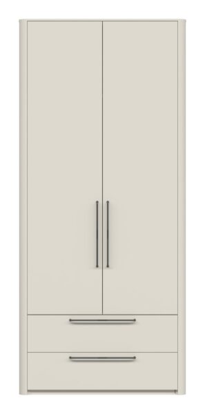 Garderobna omara Air P22/AI, Pepper White mat lak