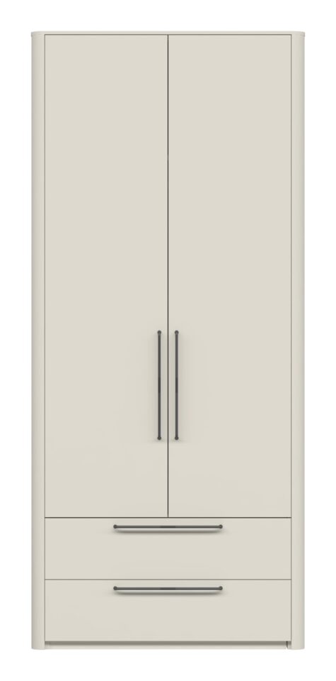 Garderobna omara Air P22/AI, Pepper White mat lak
