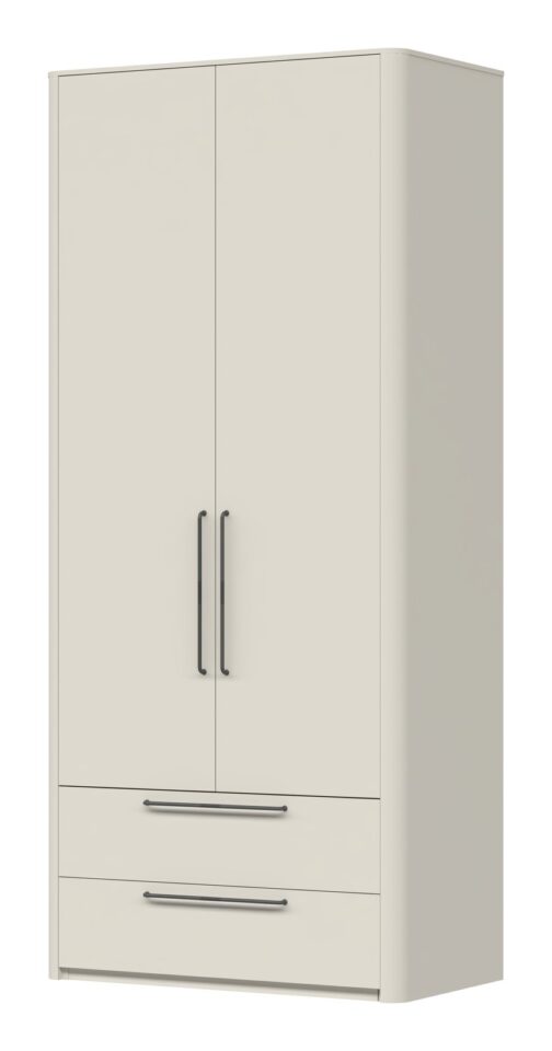 Garderobna omara Air P22/AI, Pepper White mat lak