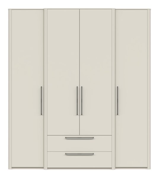 Garderobna omara Air P42/AI, Pepper White mat lak