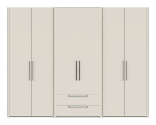 Garderobna omara Air P62/AI, Pepper White mat lak
