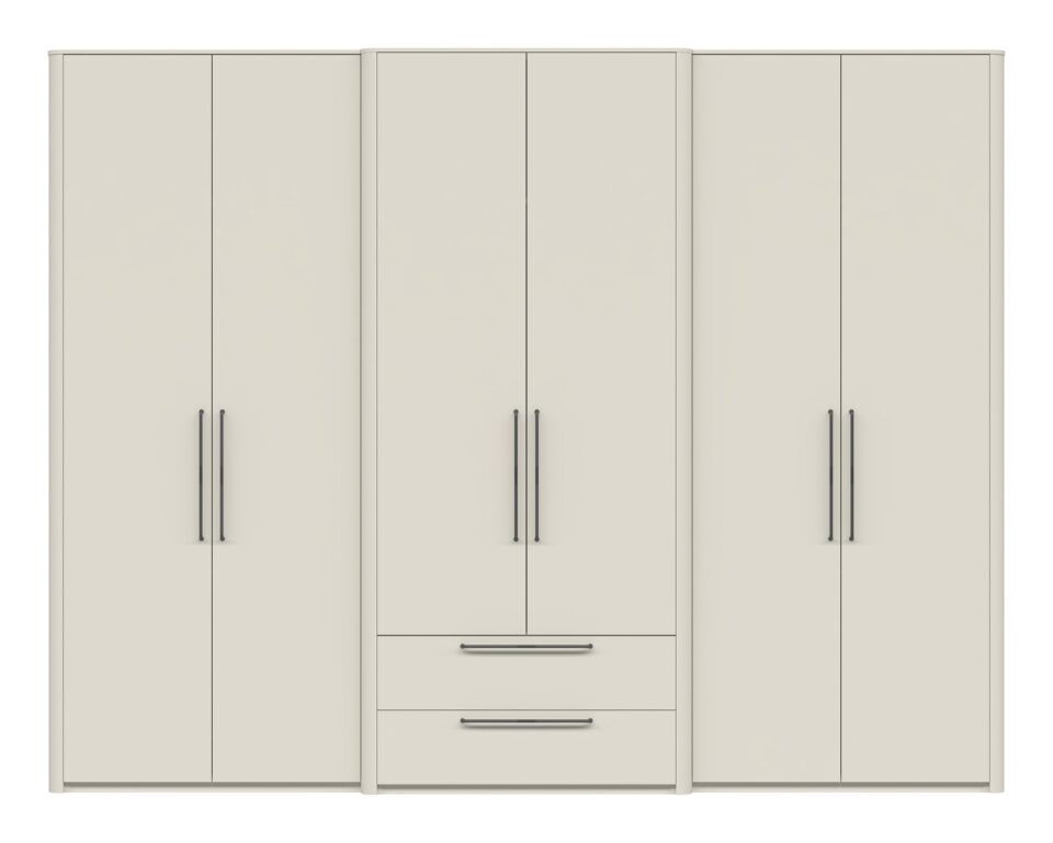 Garderobna omara Air P62/AI, Pepper White mat lak