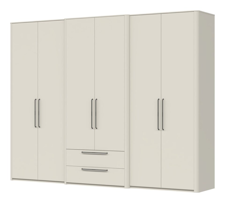 Garderobna omara Air P62/AI, Pepper White mat lak