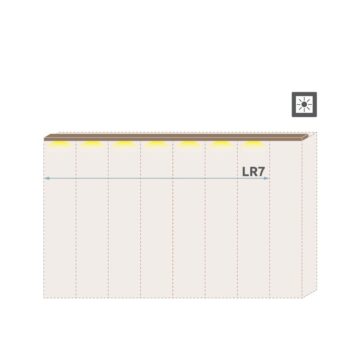 Stropna lajsna z LED osvetlitvijo Gala LR7/GL