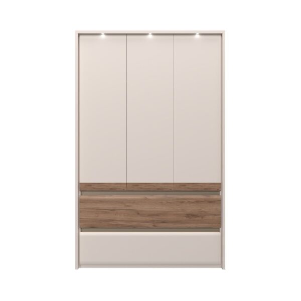 Garderobni ormar Kalla Invictus P32/IC, 3 krila i 2 ladice, širina 142 cm
