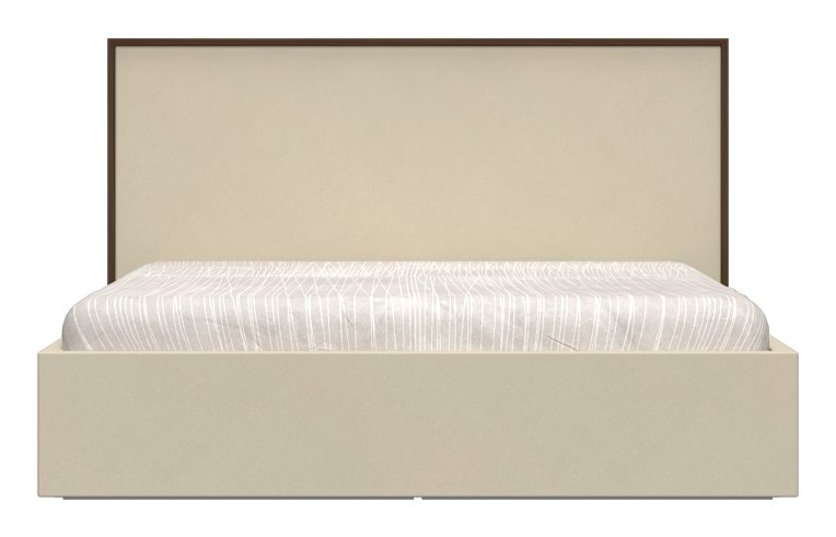 Postelja 160 x 200 Left KR160-LF, Linkoln oreh, Mokka HG lak