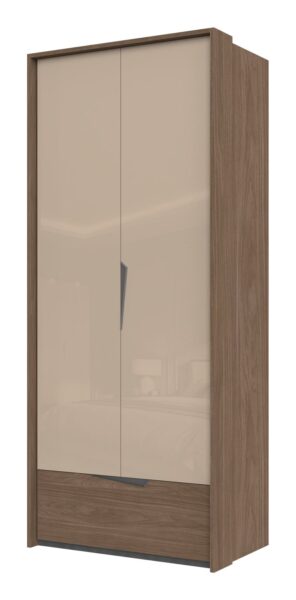 Garderobni ormar Kalla Left P21A/LF, 2 krila i 1 ladica, širina 97 cm