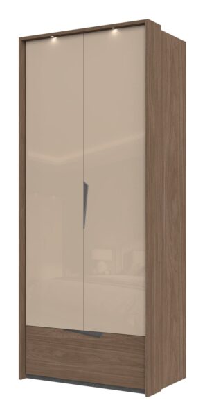 Garderobni ormar Kalla Left P21B/LF, 2 krila i 1 ladica, širina 97 cm