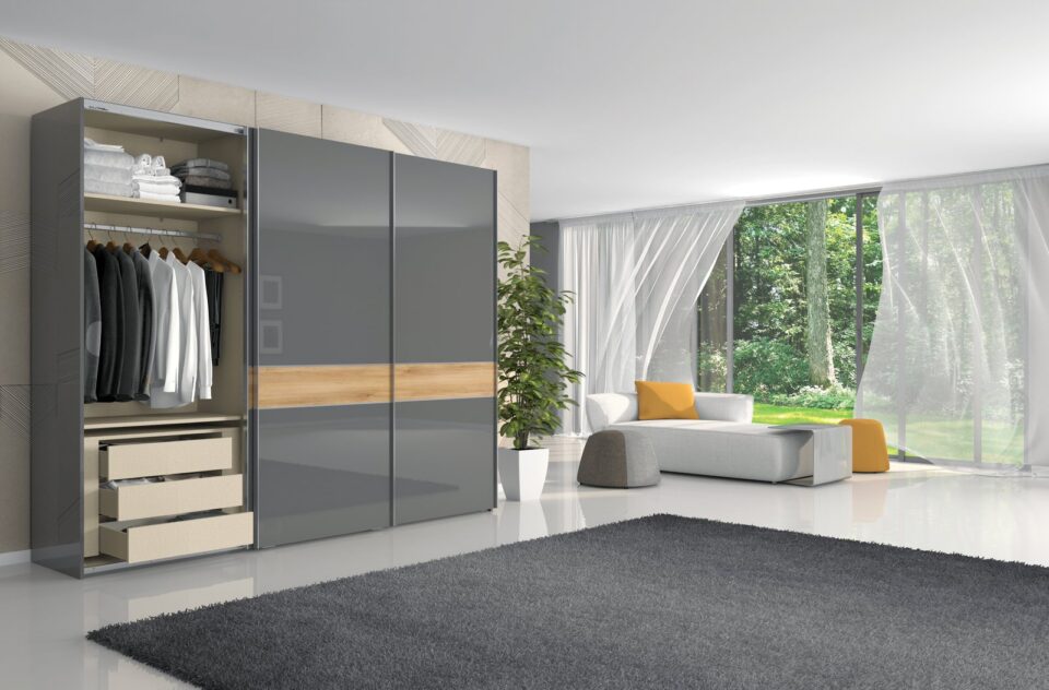 Drsna omara Onyx z notranjim predalnikom