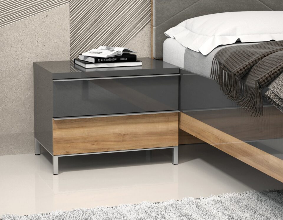 Detajl nočne omarice NS2 Onyx