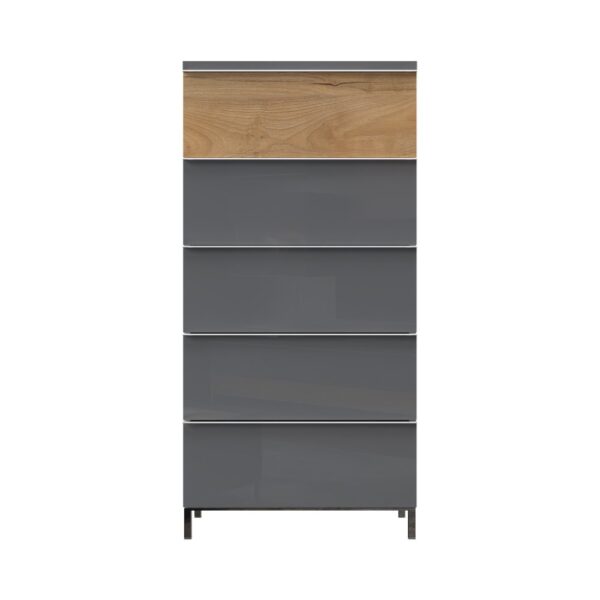 Komoda s ladicama Kalla Onyx F5/ON, 5 ladica, širina 60 cm