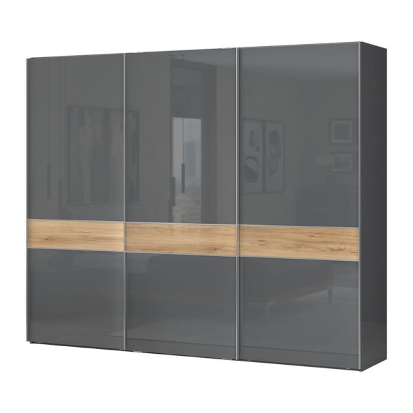 Klizni garderobni ormar Kalla Onyx PK281/ON, širina 272 cm