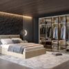 Spalnica Opera: omara P5-5AL s steklenimi krili in LED