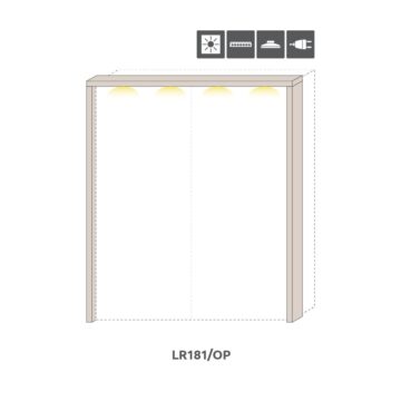 Stropna lajsna z LED osvetlitvijo Opera LR181