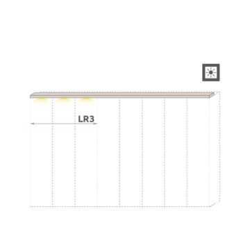Letvice garderobnog ormara Kalla Opera, 3 krila (LB + L3-45 ili LRB + LR3-45)