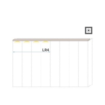 Letvice garderobnog ormara Kalla Opera, 4 krila (LB + L4-45 ili LRB + LR4-45)