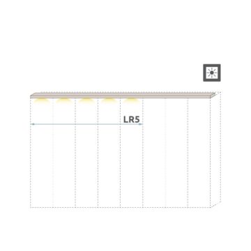 Letvice garderobnog ormara Kalla Opera, 5 krila (LB + L5-45 ili LRB + LR5-45)