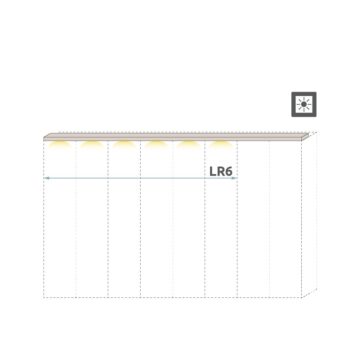 Letvice garderobnog ormara Kalla Opera, 6 krila (LB + L6-45 ili LRB + LR6-45)