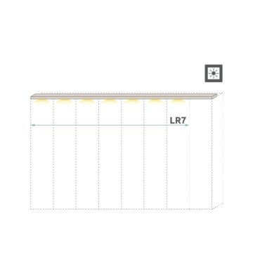 Stropna lajsna z LED osvetlitvijo Opera LR7-45