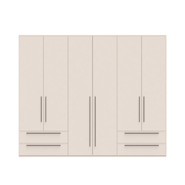 Garderobni ormar Kalla Opera P64-2/OP, 6 krila i 4 ladice, širina 272 cm