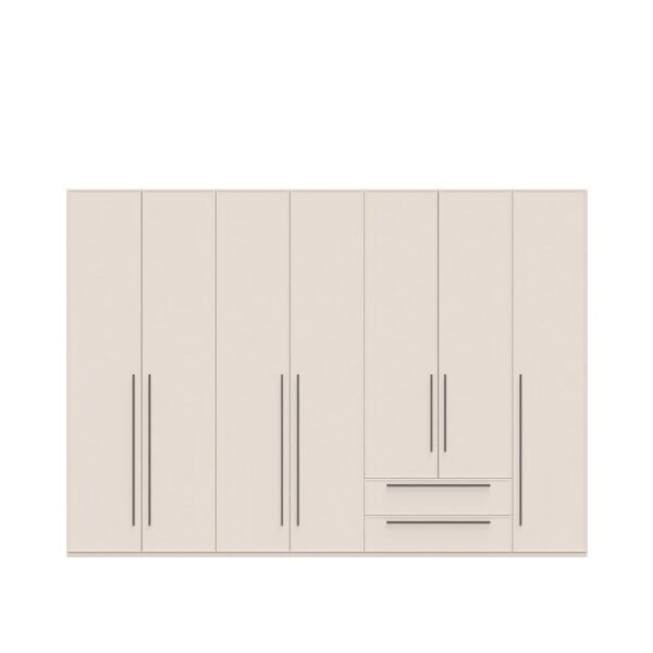 Garderobni ormar Kalla Opera P72/OP, 7 krila i 2 ladice, širina 317 cm