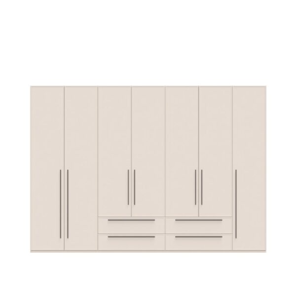Garderobni ormar Kalla Opera P74/OP, 7 krila i 4 ladice, širina 317 cm