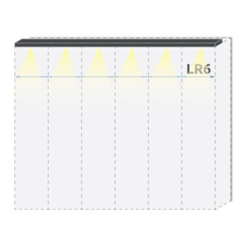 Stropna lajsna z LED lučkami LR6-45 za garderobno omaro Kalla Piano