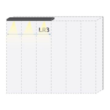Stropna lajsna z LED osvetlitvijo Piano LR3-45