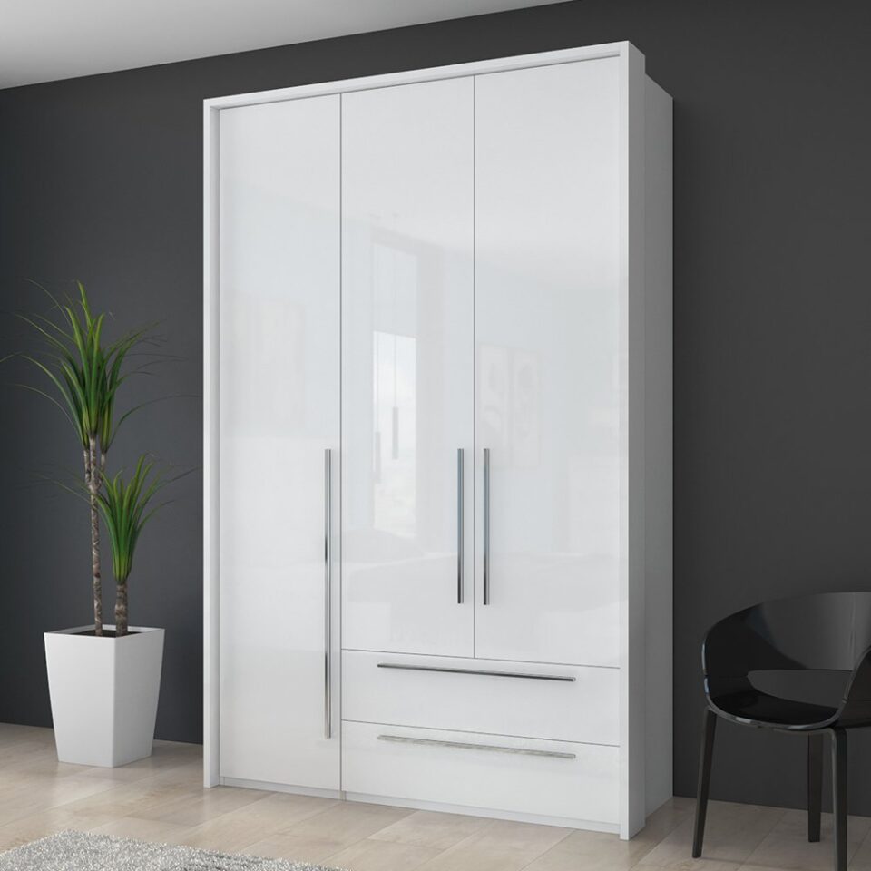 Garderobna omara Piano P32/PN, bela (detajl v prostoru)