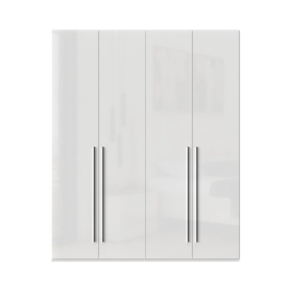Garderobna omara Piano P4/PN, bela