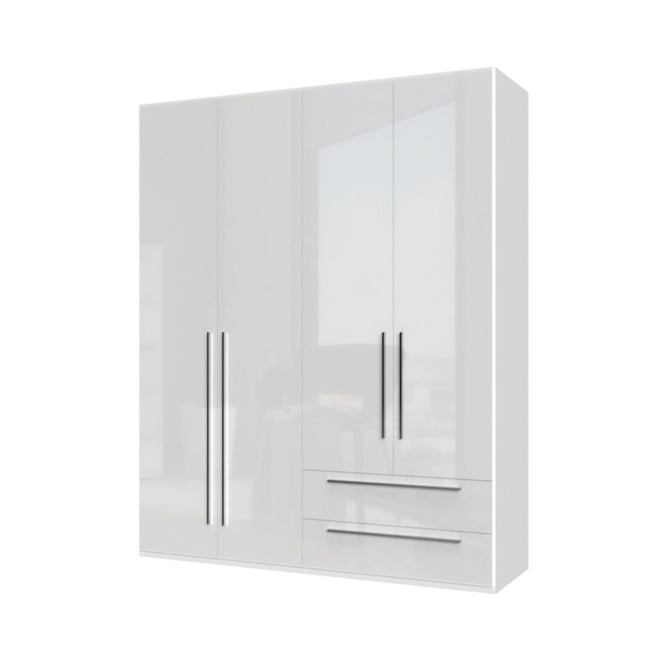 Garderobna omara Piano P42-2/PN, bela