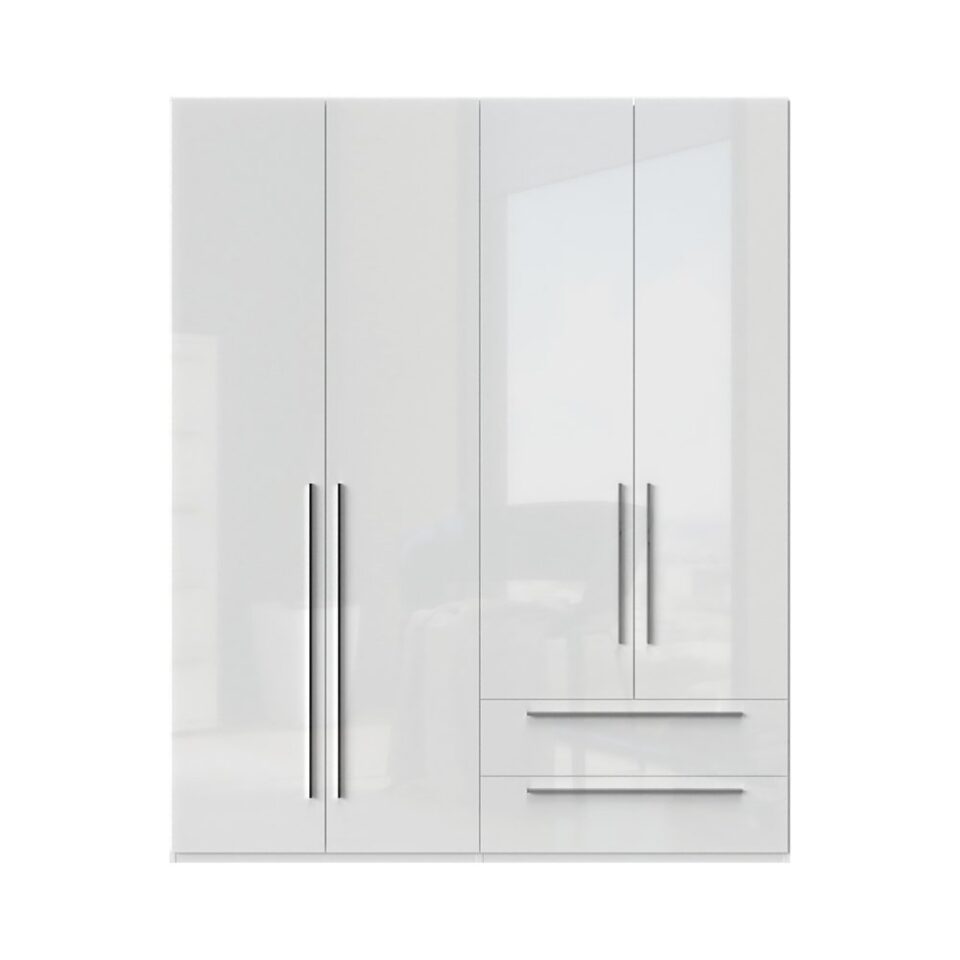 Garderobna omara Piano P42-2/PN, bela