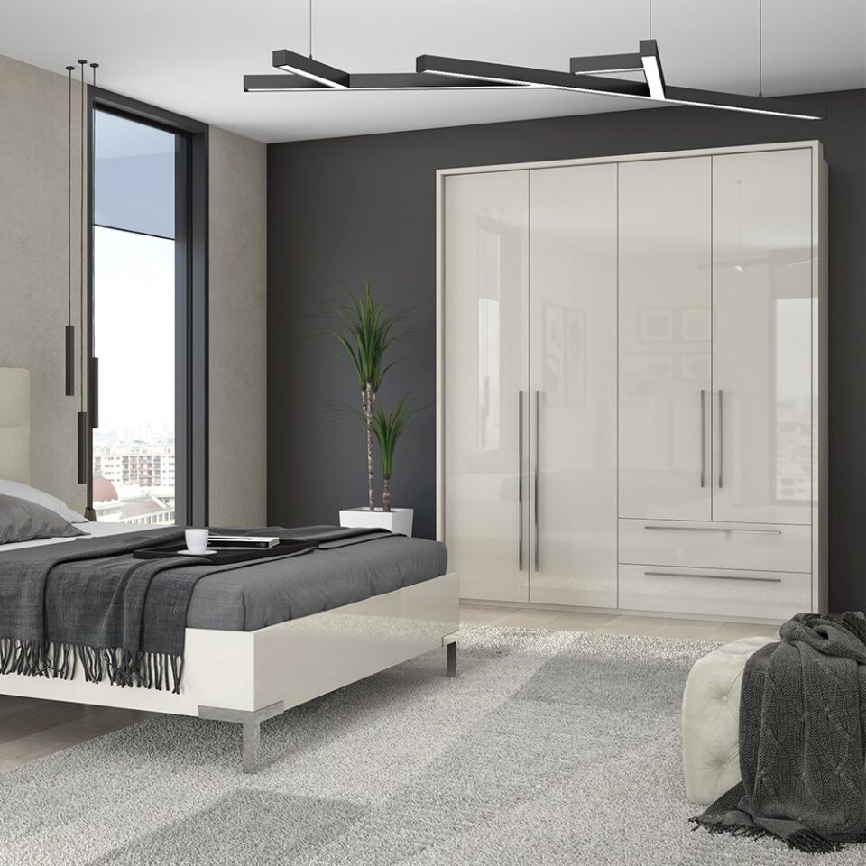 Garderobna omara Piano P42-2/PN, bež (detajl v prostoru)