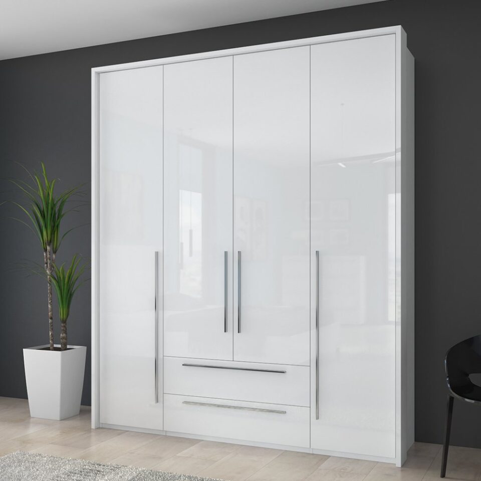 Garderobna omara Piano P42/PN, bela (detajl v prostoru)