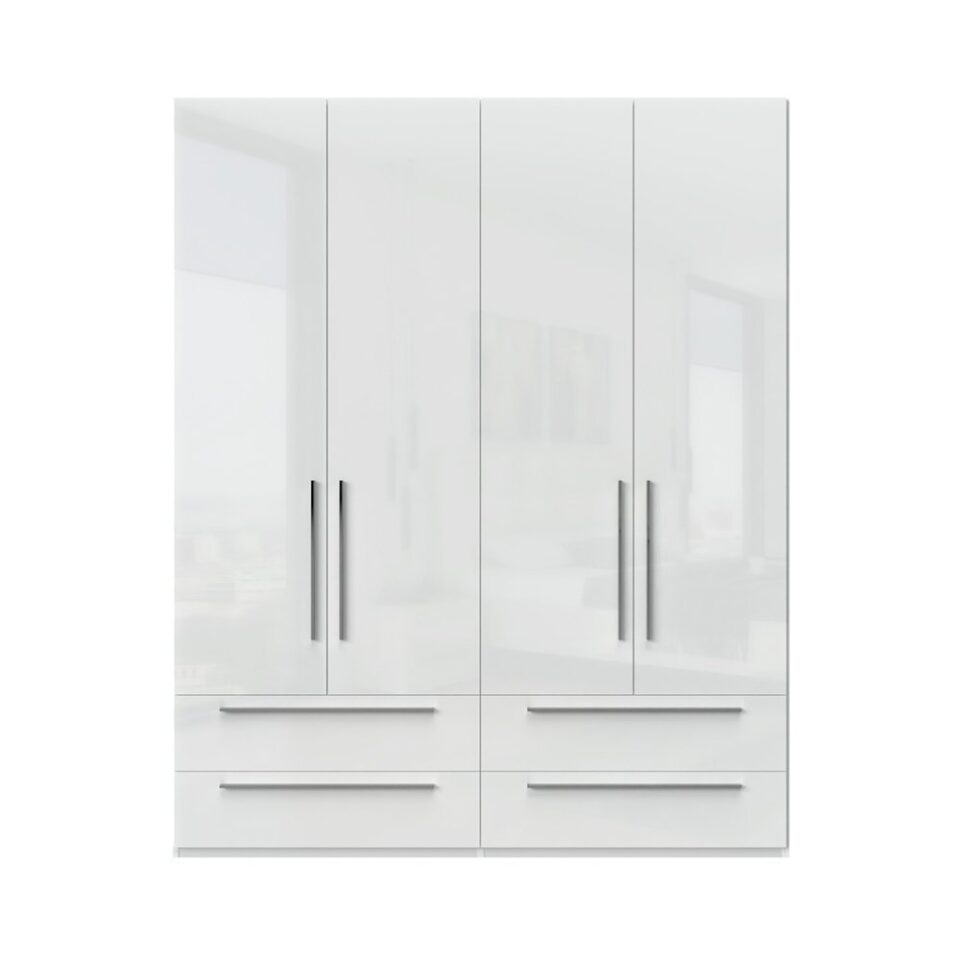 Garderobna omara Piano P44/PN, bela