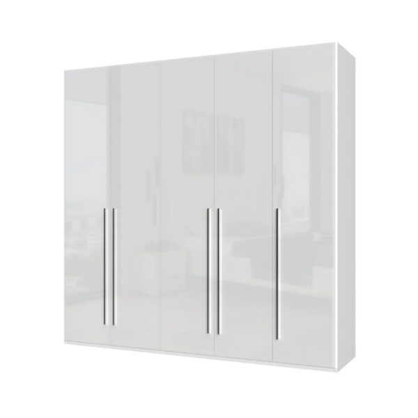 Garderobni ormar Kalla Piano P5/PN, 5 krila, širina 227 cm
