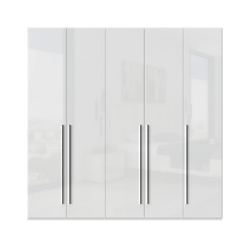Garderobna omara Piano P5/PN, bela