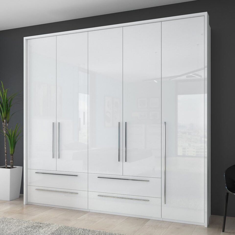 Garderobna omara Piano P54/PN, bela (detajl v prostoru)